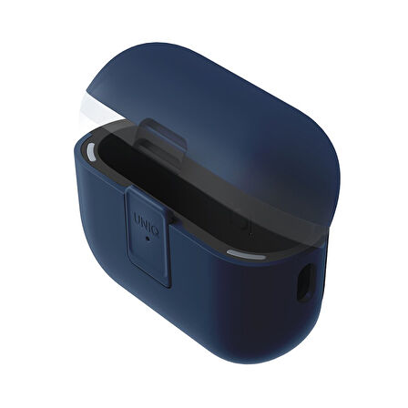 Uniq Clyde Kilitli Airpods Pro 2 (2.Nesil) Kılıf - Mavi