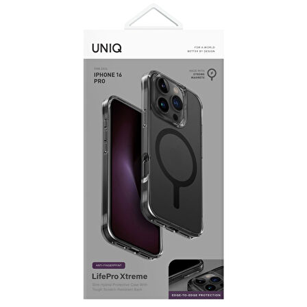 Uniq LifePro Xtreme iPhone 16 Pro MagSafe Kılıf - Siyah