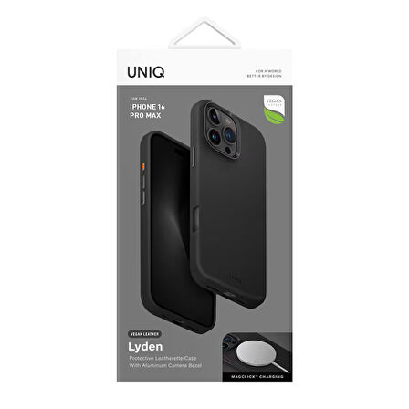 Uniq Lyden iPhone 16 Pro Max MagSafe Kılıf - Siyah