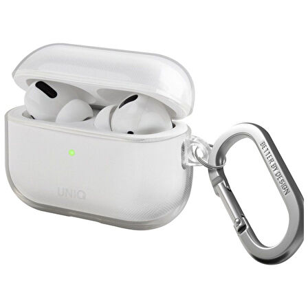 Uniq Glase AirPods 4 (4.Nesil) Silikon Kılıf - Şeffaf