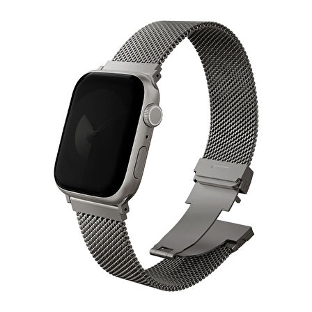 Uniq Dante Pro Watch 44/45/46/49mm Çelik Örgü Kordon – Gri