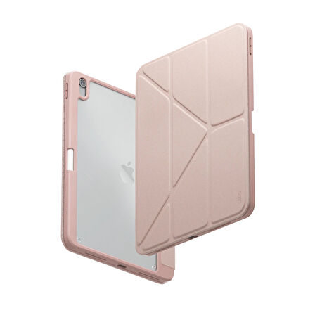Uniq Moven iPad 2025 10.9 (10.Nesil) Standlı Tablet Kılıfı - Pembe
