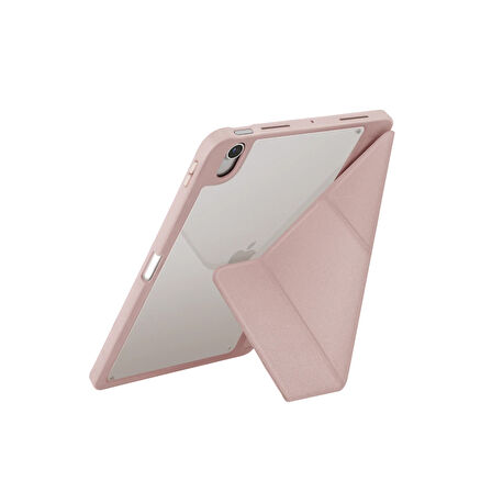 Uniq Moven iPad 2025 10.9 (10.Nesil) Standlı Tablet Kılıfı - Pembe