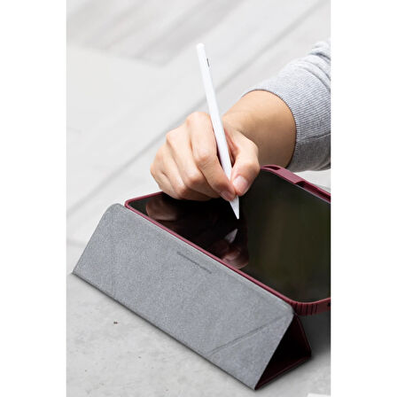 Uniq Moven iPad 2025 10.9 (10.Nesil) Standlı Tablet Kılıfı - Pembe