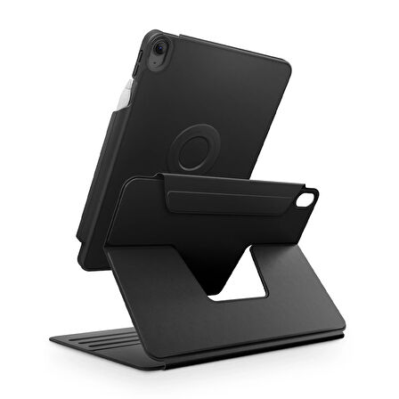 Uniq Rovus Snapmount iPad Air 11 (2024) Manyetik Tablet Kılıfı - Siyah