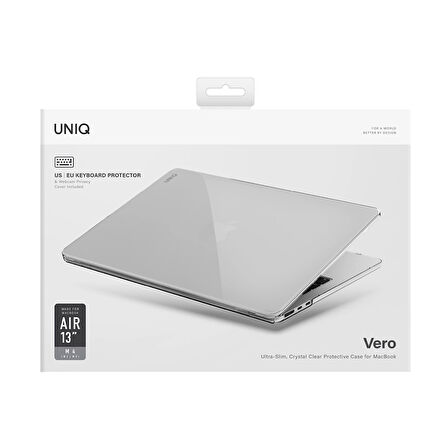 Uniq Vero MacBook Air 13 (2022) Kılıf  - Şeffaf