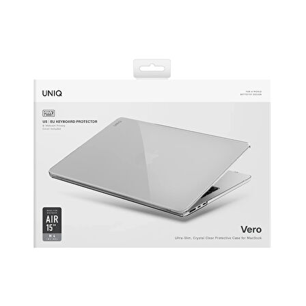 Uniq Vero MacBook Air 15 (2024) Kılıf  - Şeffaf