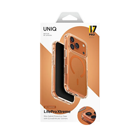 Uniq LifePro Xtreme iPhone 17 Pro MagSafe Kılıf - Turuncu