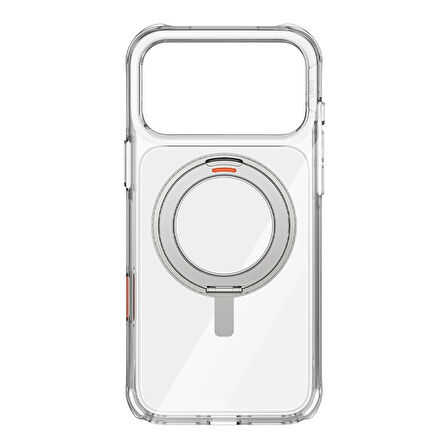 Uniq Swivix Apple iPhone 17 Pro Max Rotating Kickstand Kılıf - Şeffaf