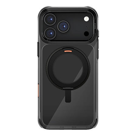Uniq Swivix Apple iPhone 17 Pro Max Rotating Kickstand Kılıf - Siyah