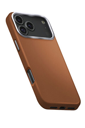 Uniq Lyden Apple iPhone 17 Pro MagSafe Deri Kılıf - Karamel