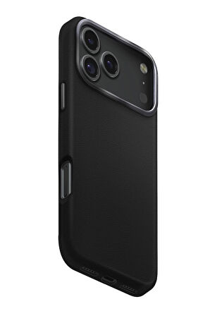 Uniq Lyden Apple Uyumlu iPhone17 Pro Max MagSafe Deri Kılıf - Siyah