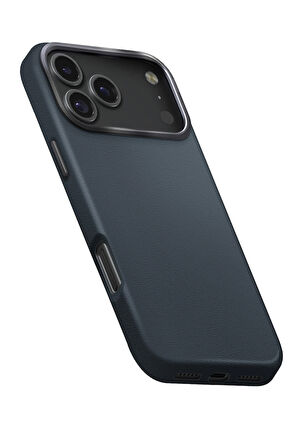 Uniq Lyden Apple iPhone 17 Pro Max MagSafe Deri Kılıf - Mavi