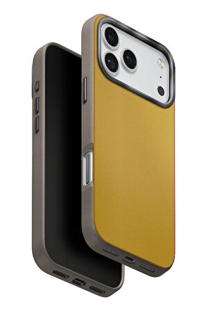Uniq Lyden DS Apple Uyumlu iPhone 17 Pro MagSafe Kılıf - Sarı