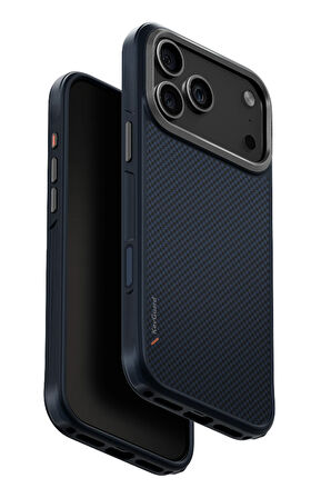 Uniq Apple iPhone 17 Pro Keva Karbon Magsafe Kapak - Mavi