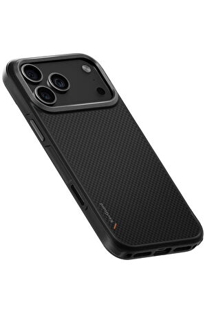 Uniq Apple Uyumlu iPhone 17 Pro Max Keva Karbon MagSafe Kapak - Siyah