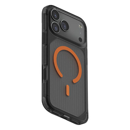 Uniq Combat Active iPhone 17 Pro Max MagSafe Kılıf - Siyah-Turuncu