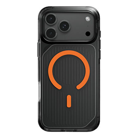 Uniq Combat Active iPhone 17 Pro Max MagSafe Kılıf - Siyah-Turuncu