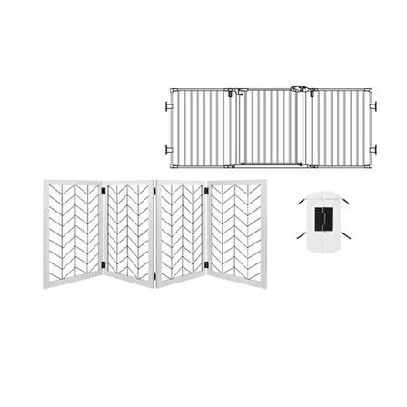 Pawise Ayarlı Kedi Köpek Kapısı90,2-201,9 cm gen. 76,2 cm yük