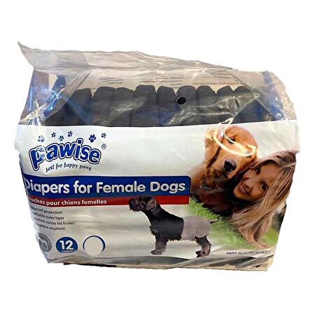 Pawise Erkek Köpek Çiş Bezi Siyah S 12 Ad