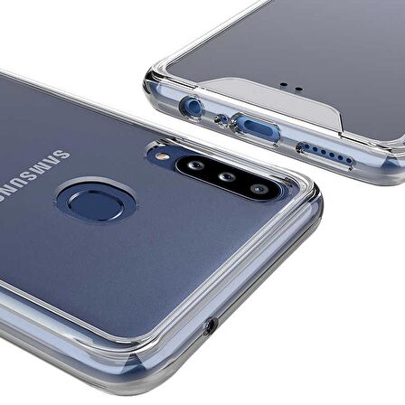 Gpack Samsung Galaxy A20s Kılıf Gard Nitro Şeffaf Sert Silikon