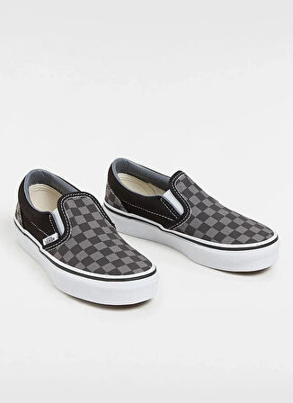 Vans Siyah - Gri Kız Çocuk Yürüyüş Ayakkabısı VN000ZBUEO01-UY Classic Slip-On