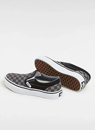 Vans Siyah - Gri Kız Çocuk Yürüyüş Ayakkabısı VN000ZBUEO01-UY Classic Slip-On