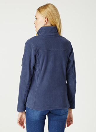 Columbia EL6081 Fast Trek Ii Jacket Dik Yaka Normal Kalıp Düz Mor Kadın Polar Sweatshirt