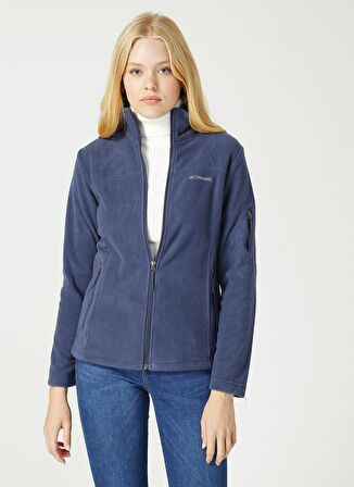 Columbia EL6081 Fast Trek Ii Jacket Dik Yaka Normal Kalıp Düz Mor Kadın Polar Sweatshirt