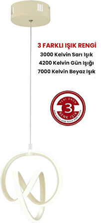 Lima Tekli Beyaz Power 3 Renkli Sarkıt