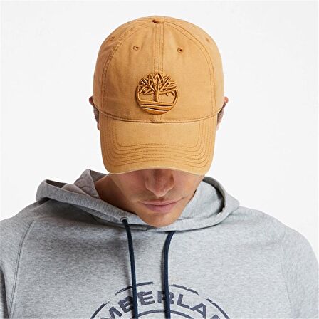 Timberland Cotton Canvas Baseball Cap Wheat Erkek Şapka