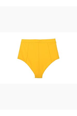 Sarı Süper Yüksek Bel Bikini Altı