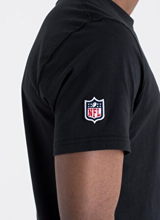 New Era Bisiklet Yaka Normal Kalıp DüzSiyah Erkek T-Shirt - NE96196FA14 Team Logo Tee Aricar