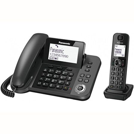 Panasonic KX-TGF310 Çift Aramalı Kablolu ve Telsiz Telefon