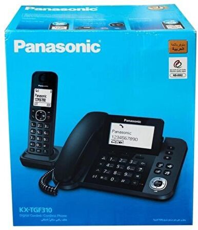 Panasonic KX-TGF310 Çift Aramalı Kablolu ve Telsiz Telefon