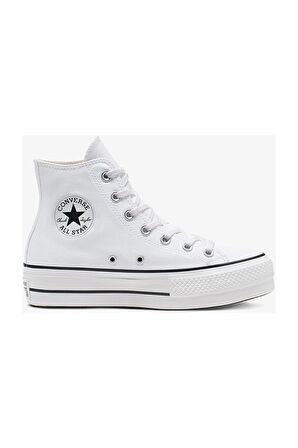 Convers CHUCK TAYLOR ALL STAR PLATFORM CANVAS Kadın Günlük Spor Ayakkabı 560846CBEYAZ