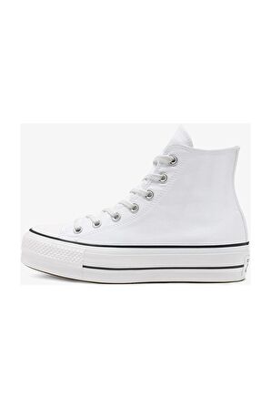 Convers CHUCK TAYLOR ALL STAR PLATFORM CANVAS Kadın Günlük Spor Ayakkabı 560846CBEYAZ