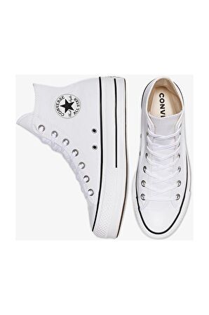 Convers CHUCK TAYLOR ALL STAR PLATFORM CANVAS Kadın Günlük Spor Ayakkabı 560846CBEYAZ