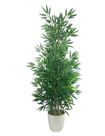 Yapay Bambu Ağacı 5 Sopalı 150cm Yoğun Yapraklı
