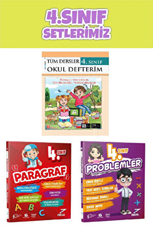 4.Sınıf Okul Defterim+Paragraf+Problem Kitabı