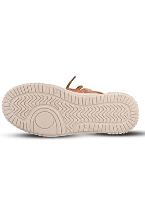 Mp 242-1876, Taba Süet Kadın Bağcıklı Spor Bot