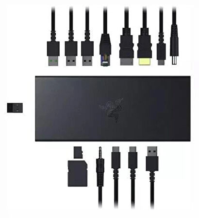 Razer Dock Siyah - USB 4 (14 Bağlantılı, Çift Ekran Destekli)
