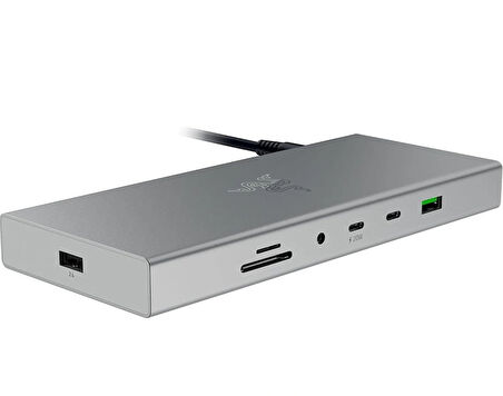 Razer Dock Mercury - USB 4 (14 Bağlantılı, Çift Ekran Destekli)