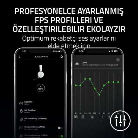 Razer BlackShark V3 Beyaz RZ04-05410400-R3M1 HyperSpeed Kablosuz E-Spor Oyuncu Kulaklık