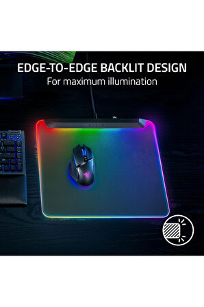Firefly V2 Pro Tam Aydınlatmalı RGB Oyuncu Mouse Matı - Siyah