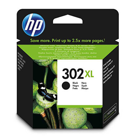 Hp 302XL-F6U68AE Siyah Orijinal Kartuş Yüksek Kapasiteli