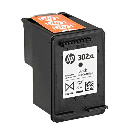Hp 302XL-F6U68AE Siyah Orijinal Kartuş Yüksek Kapasiteli