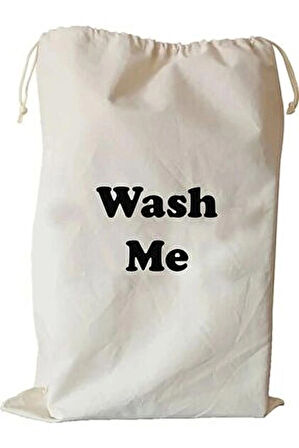 Desenli Çok Amaçlı Kanvas Kirli Çamaşır Torbası 50x70 Cm., 2 Adet