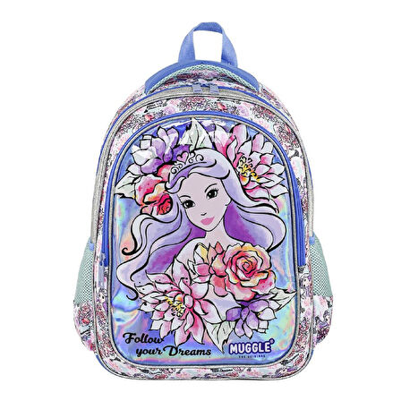 Muggle 2 Bölmeli Princess Okul Çantası + Termoslu Beslenme Çantası