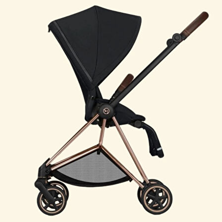 Cybex Mios 2024, Deep Black/Rose Gold (lüks bebek arabası)